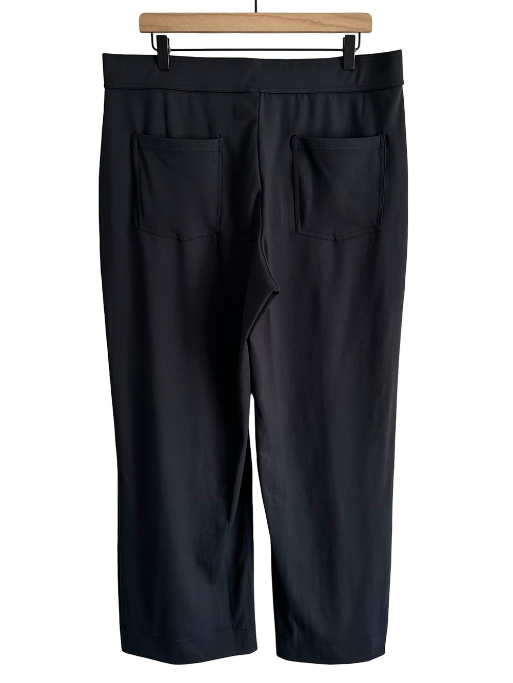 NWT Halara DayStretch High Waisted Pockets Straight Leg Casual Pants Black 1X - Picture 3 of 10